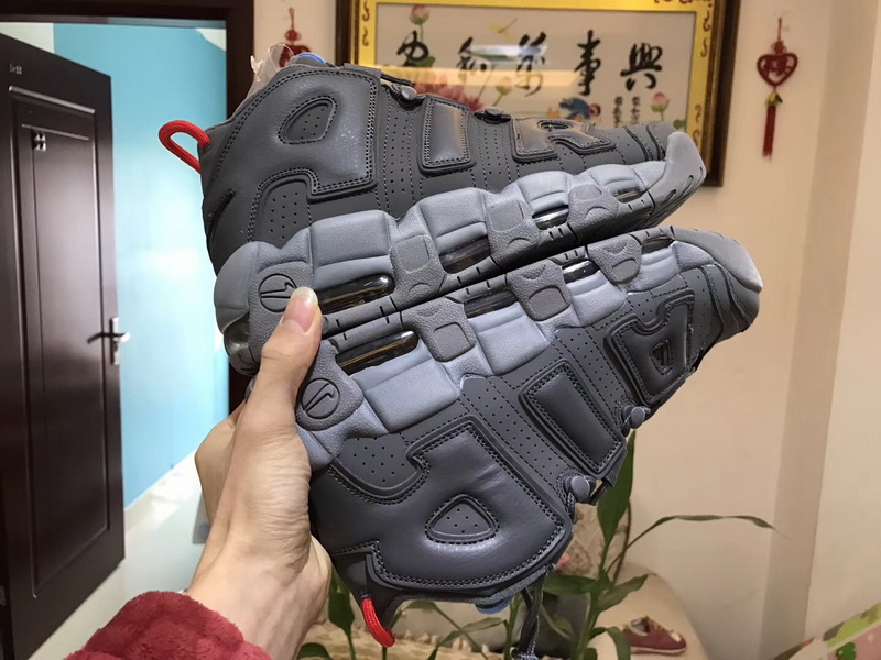 Authentic Nike Air More Uptempo Grey GS